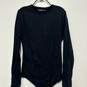 A&F black long sleeve bodysuit